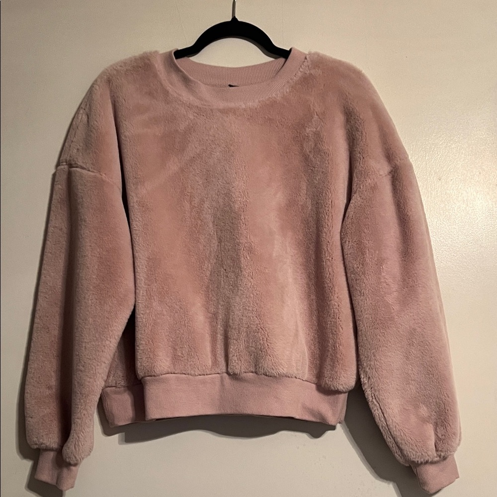 Wild Fable Pink Fuzzy Sweatshirt